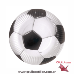 PLATO PELOTA DE FUTBOL x 6 unidades