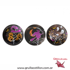 PLATO HALLOWEEN REDONDO x8