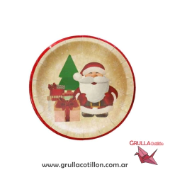 PLATO PAPA NOEL KRAFT x8