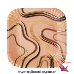PLATO ONDAS ROSE GOLD x8