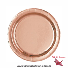 PLATO METALIZADO ROSE GOLD x10
