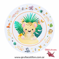 PLATO ANIMALITOS SALVAJES x6