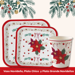 BANDEJA FLOR NAVIDAD x8 - comprar online