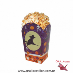 POCHOCLERA HALLOWEEN LILA Y NARANJA