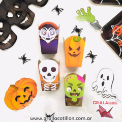 POCHOCLERA HALLOWEEN PERSONAJES x8
