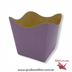 CAJITAS POCHOCLERA LILA PASTEL x10