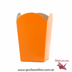 CAJITA POCHOCLERA NARANJA x10