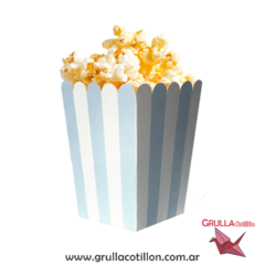 POCHOCLERA RAYAS CELESTE x8
