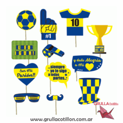 PROPS FUTBOL AMARILLO Y AZUL