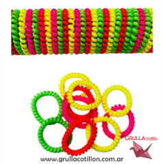 PULSERA RESORTE FLUO