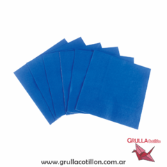 SERVILLETA LISA PREMIUM AZUL x20
