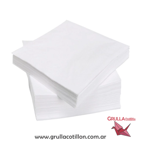 SERVILLETAS ECONOMICAS BLANCAS x20 UNIDADES