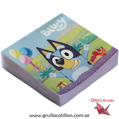 SERVILLETA ESTAMPADA BLUEY x20 - comprar online