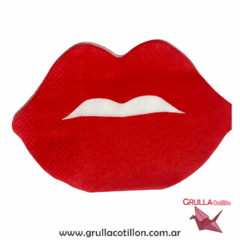 SERVILLETA FORMA BESO x12 - comprar online
