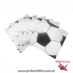 SERVILLETA PELOTA DE FUTBOL x 20 unidades