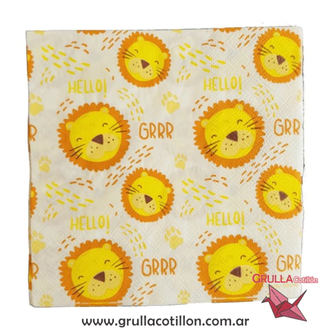 SERVILLETA LEON x 20 unidades