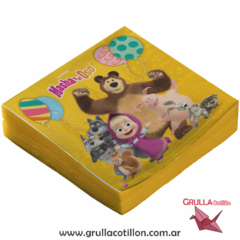 SERVILLETA ESTAMPADA MASHA Y EL OSO x20 - comprar online