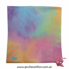 SERVILLETA ESTAMPADA PASTEL MULTICOLOR x20 - comprar online