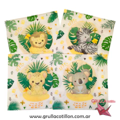 SERVILLETAS ANIMALITOS SALVAJES x20