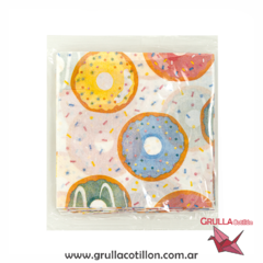 SERVILLETAS DONAS MULTICOLOR x20