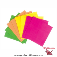 SERVILLETA FLUO SURTIDAS x 20 unidades
