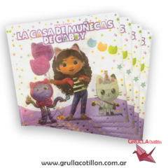 SERVILLETA ESTAMPADA LA CASA DE MUÑECAS DE GABBY x20