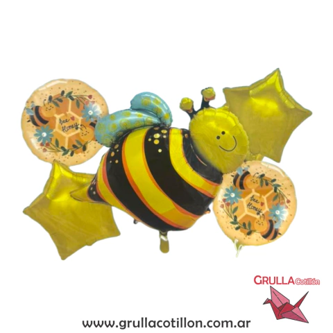 SET 5 GLOBOS ABEJITA REAL