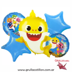 SET 5 GLOBOS BABY SHARK