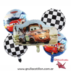 SET 5 GLOBOS CARS - MATE
