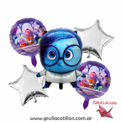 SET 5 GLOBOS INTENSAMENTE - TRISTEZA