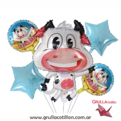 SET 5 GLOBOS VACA LOLA en internet