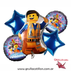 SET 5 GLOBOS LEGO