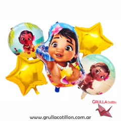 SET 5 GLOBOS MOANA - comprar online