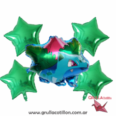SET 5 GLOBOS POKEMON - VERDE