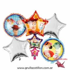 SET 5 GLOBOS TOY STORY - comprar online