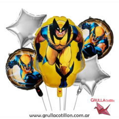 SET 5 GLOBOS WOLVERINE