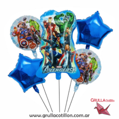 SET 5 GLOBOS AVENGERS