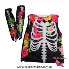 PECHERA CON GUANTES CALACA NIÑA
