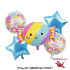SET 5 GLOBOS CARAMELO CANDY
