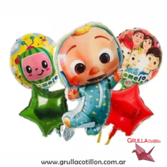 SET 5 GLOBOS COMOMELON