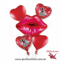 SET 5 GLOBOS BESO