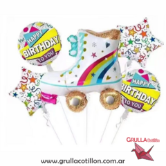 SET 5 GLOBOS PATIN