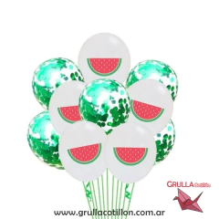 SET GLOBO SANDIA x15 unidades - comprar online