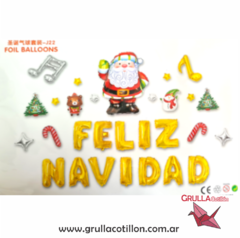 GLOBOS FELIZ NAVIDAD x29