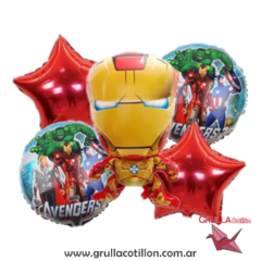 SET 5 GLOBOS IRONMAN - CUERPO