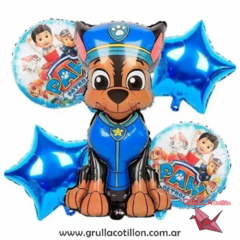 SET 5 GLOBOS PAW PATROL - CHASE
