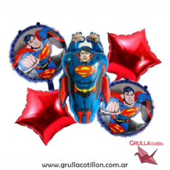 SET 5 GLOBOS SUPERMAN