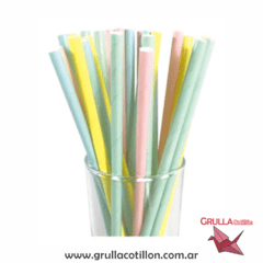 SORBETES COLOR PASTEL SURTIDO x 12 unidades