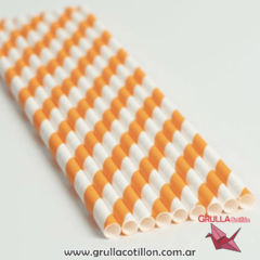 SORBETE RAYADO NARANJA X 12 UNIDADES