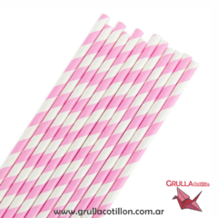 SORBETE RAYADO ROSA X 12 UNIDADES